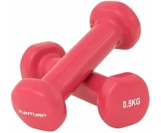 Viniliniai hanteliai TUNTURI 2x 0,5-5kg (Svoris: 2 x 0.5)