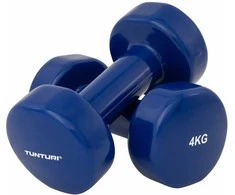 Viniliniai hanteliai TUNTURI 2x 0,5-5kg (Svoris: 2 x 4kg)