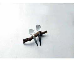 Gense Focus de Luxe salotų stalo įrankiai 26,8 cm, juodi/matinio plieno