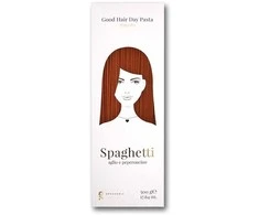 Greenomic Delikatessen Good Hair Day makaronai, spagečiai su česnaku ir čili pipirais 500g