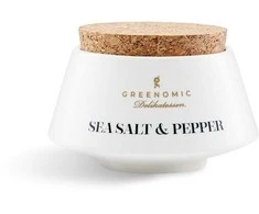 Greenomic Delikatessen Jūros druska su pipirų mišiniu japoniško stiliaus indelyje 40g