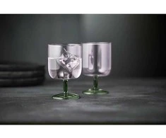 Vyno taurės Lyngby Glas Torino Rožinė/Žalias