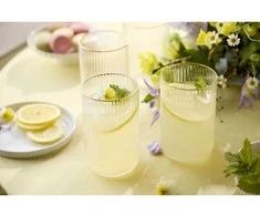 Lyngby Glas Palermo Gold aukštos taurės 500 ml, 4 vnt.