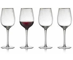 Vyno taurės Lyngby Glas Palermo Gold Raudona