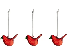 Iittala mini paukščiai red 3 vnt.