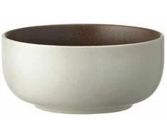 Studio Round North dubuo, 11 cm, matinės baltos/matinės rudos spalvos