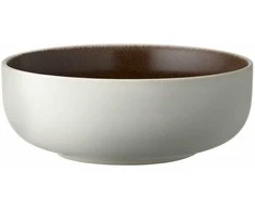 Studio Round North dubuo, 15 cm, matinės baltos/matinės rudos spalvos