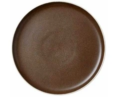 Studio Round North vakarienės lėkštė, 27 cm, matinė balta/matinė ruda