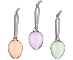 Iittala Stiklo kiaušiniai velykinė dekoracija 60 mm 3 vnt. spring