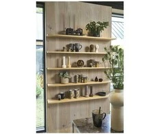 Villa Collection stulpinė žvakė Hvils 8 x 23 cm pilkšvai ruda, parafinas/stearinas