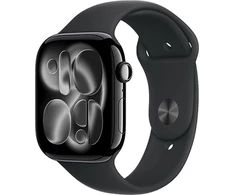 Išmanusis laikrodis Apple Series 11 (2025) GPS 46mm Jet Juodas Aliuminio Case with Juodas Sport Band M/L – Juodas