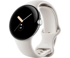Išmanusis laikrodis Watch Google Pixel Watch WiFi 41mm Polished Sidabrinis Case with Sport Band - Chalk