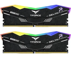 RAM atmintis TeamGroup T-Force Delta DIMM 32GB dvigubo rinkinio DDR5-6000 CL30 &amp;8211; RGB Juodas