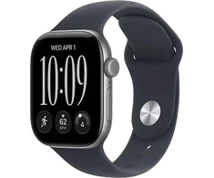 Išmanusis laikrodis Apple Watch seria 12 gps, koperta 42 mm su aliuminio pilkos spalvos dirželis sportowy w kolorze granatu - dydis s/m