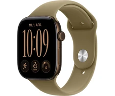 Išmanusis laikrodis Apple Watch 12 GPS 46mm Dark Bronze Alu Sport Band M/L Oliwkowy (MJEU4MP/A)