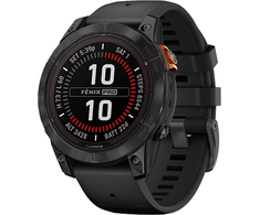 Išmanusis laikrodis Garmin Fenix 7 Pro Solar, Pilkos skalūno spalvos, su juodu dirželiu