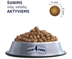 Visavertis sausas pašaras suaugusiems šunims CLUB 4 PAWS PREMIUM ACTIVE, 14 kg