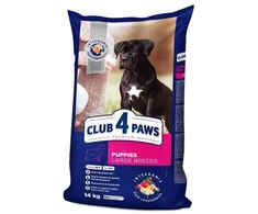 CLUB 4 PAWS Premium visavertis sausas pašaras didelių veislių šuniukams su vištiena, 14 kg