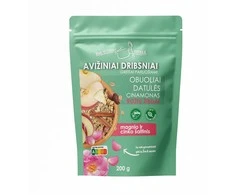 Avižiniai dribsniai su rožių žiedais