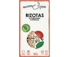 Rizotas (risotto) su pomidorais ir špinatais