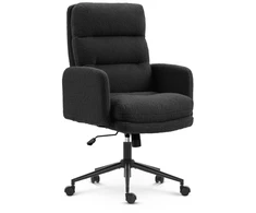 Hells Chair Biuro kėdė su minkštu tekstūriniu apmušalu ir TILT, iki 120 kg, juoda