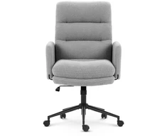 Hells Chair Biuro kėdė su minkštu tekstūriniu apmušalu ir TILT, iki 120 kg, pilka