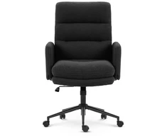 Hells Chair Biuro kėdė su minkštu tekstūriniu apmušalu ir TILT, iki 120 kg, juoda