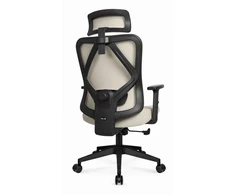 Hells Chair Biuro kėdė su spyruokline sėdyne ir 3D juosmens atrama, audinio apmušalas, smėlio
