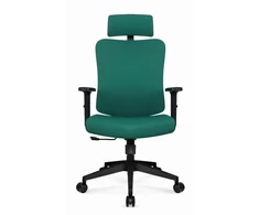 Hells Chair Biuro kėdė su spyruokline sėdyne ir 3D juosmens atrama, audinio apmušalas, žalia