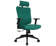 Hells Chair Biuro kėdė su spyruokline sėdyne ir 3D juosmens atrama, audinio apmušalas, žalia