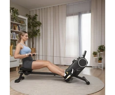 Hop Sport Magnetinis irklavimo treniruoklis su LCD ekranu, 16 pasipriešinimo lygių ir Bluetooth, iki 110 kg, juodas