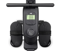 Hop Sport Magnetinis irklavimo treniruoklis su 16 pasipriešinimo lygių ir Bluetooth, iki 120 kg, juodas / auksinis