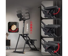 Hop Sport Sulankstomas laiptų steperis su reguliuojamomis rankenomis ir pulso jutikliais, iki 120 kg, juodas