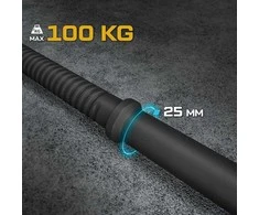 Trex Sport Tiesus plieno štangos grifas 120 cm, 25 mm