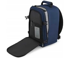 Zagatto Kelioninė kuprinė lėktuvui 40x30x20 cm su laptopo skyriumi, lengvas rankinis bagažas Ryanair / Wizz Air, tamsiai mėlyna