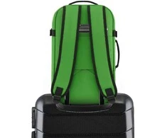 Zagatto Lėktuvo kuprinė 40x25x20 cm su laptopo skyriumi ir 6 kišenėmis, tinkama Ryanair ir Wizz Air, žalia