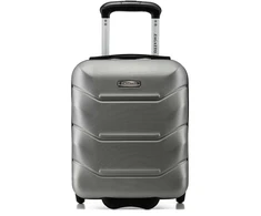 Kelioninis Zagatto Rankinio bagažo lagaminas su ratukais 40x30x20 cm, tinkamas Wizz Air, sidabriškai pilkas