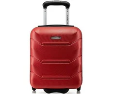 Kelioninis Zagatto Rankinio bagažo lagaminas su ratukais 40x30x20 cm, tinkamas Wizz Air, raudona