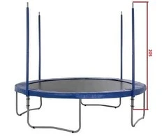 Stulpelis batuto tinklo palaikymui, 2.05m (atsarginis stulpas, strypas, vamzdis, tinklo laikiklis batutui, batuto dalys)