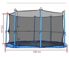 Tinklinė apsauga batutui 244 cm (atsarginis batuto tinklas 8 pėdų, atsarginės batuto dalys)