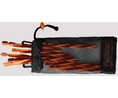 Bushmen Ultralight Tent/hammock Pegs TWISTER varžto formos tvirtinimo dizainas oranžinė