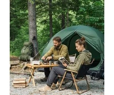 Sulankstoma turistinė kėdė Naturehike MW02 aliuminio juoda