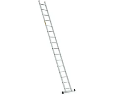 DRABEST PRO aliuminio kopėčios, 16 pakopų, 150 kg (DR-AL-DP-PRO-1X16-2K+H)