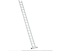 DRABEST PRO aliuminio kopėčios, 18 pakopų, 150 kg (DR-AL-DP-PRO-1X18-2K+H)