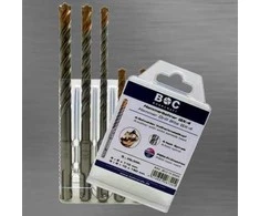 Perforuotas grąžtas BOHRCRAFT SDS-plus QX-4 , pakuotė 5-vnt. 5/6 x 110 mm + 6/ 8/10 x 160 mm/ HB 5 QX-4