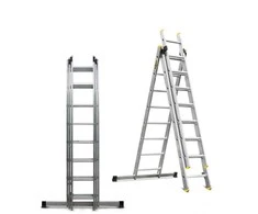 Trijų dalių daugiafunkcinės kopėčios DRABEST „PRO“ 3x8