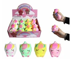 Antistresinis žaislas - minkštas vienaragis 9 cm