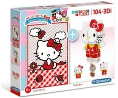 Dėlionė ir 3D Clementoni Hello Kitty 104 det. 20171