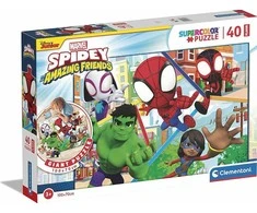 Clementoni Dėlionė 40 vnt. - Žmogus-voras (Spider-Man) ir jo nuostabūs draugai
