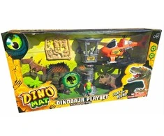 Didelis dinozaurų rinkinys su stebėjimo bokštu